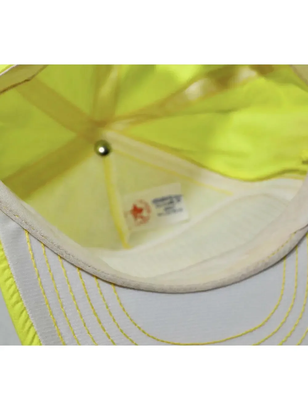 Vintage Racing Street Sports Car Neon Yellow 90s Strap Hat